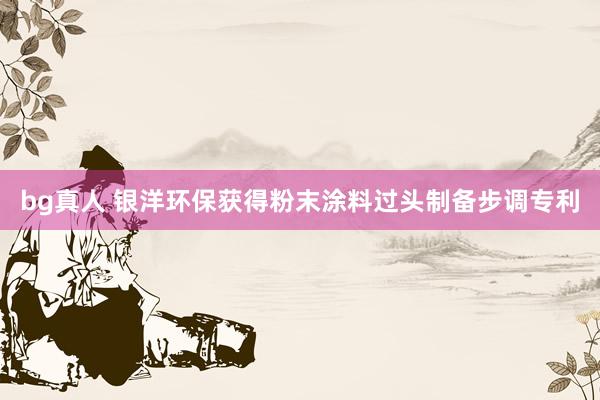 bg真人 银洋环保获得粉末涂料过头制备步调专利