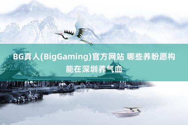 BG真人(BigGaming)官方网站 哪些养盼愿构能在深圳养气血
