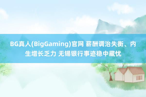 BG真人(BigGaming)官网 薪酬调治失衡、内生增长乏力 无锡银行事迹稳中藏忧